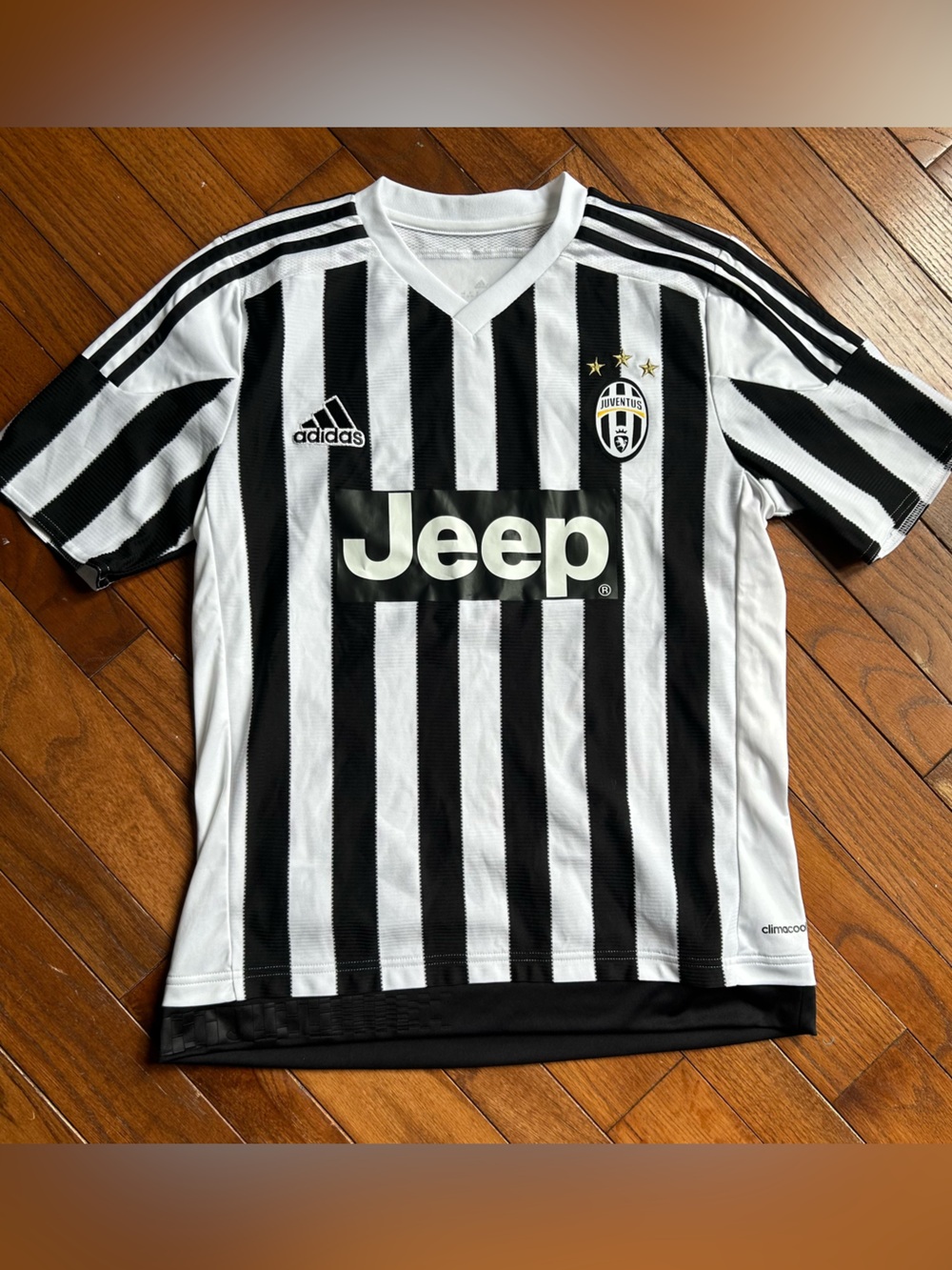 adidas Striped Juventus Soccer Jersey 2015/2016 Jeep